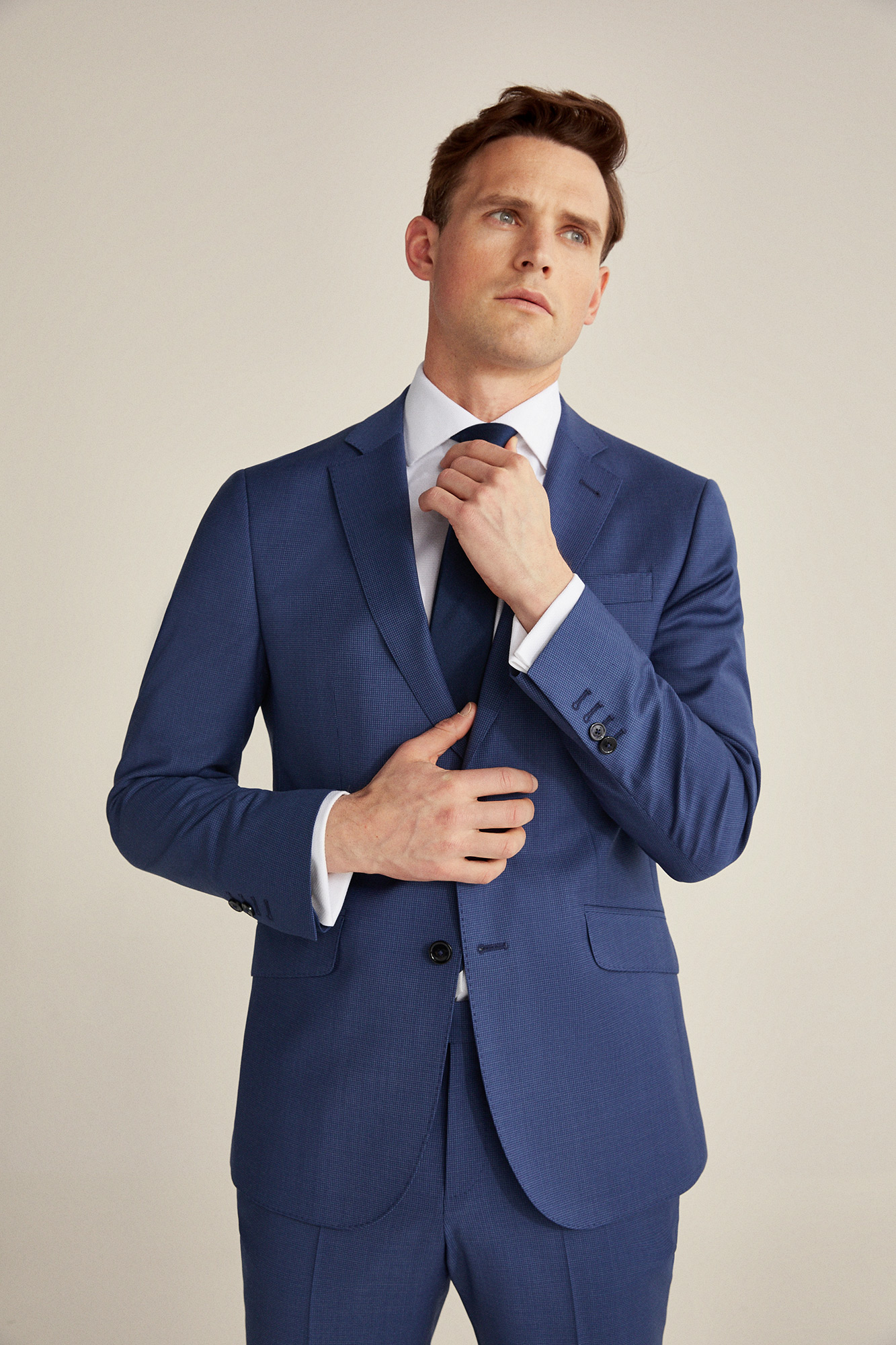 Americana azul grisáceo slim fit | Trajes | Cortefiel