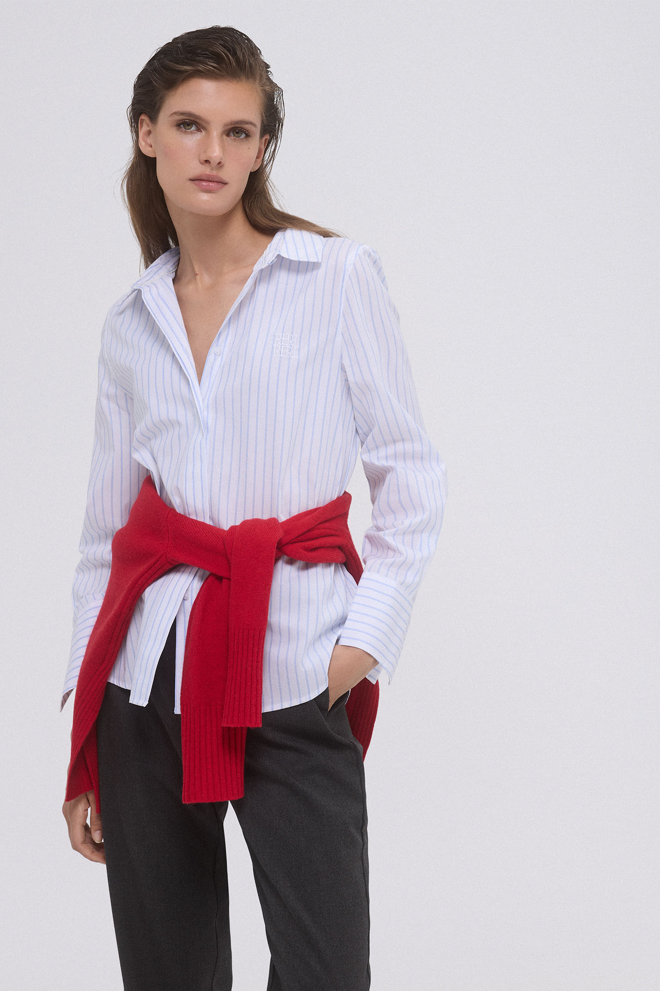 Camisa básica easy iron Blusas de mujer Cortefiel