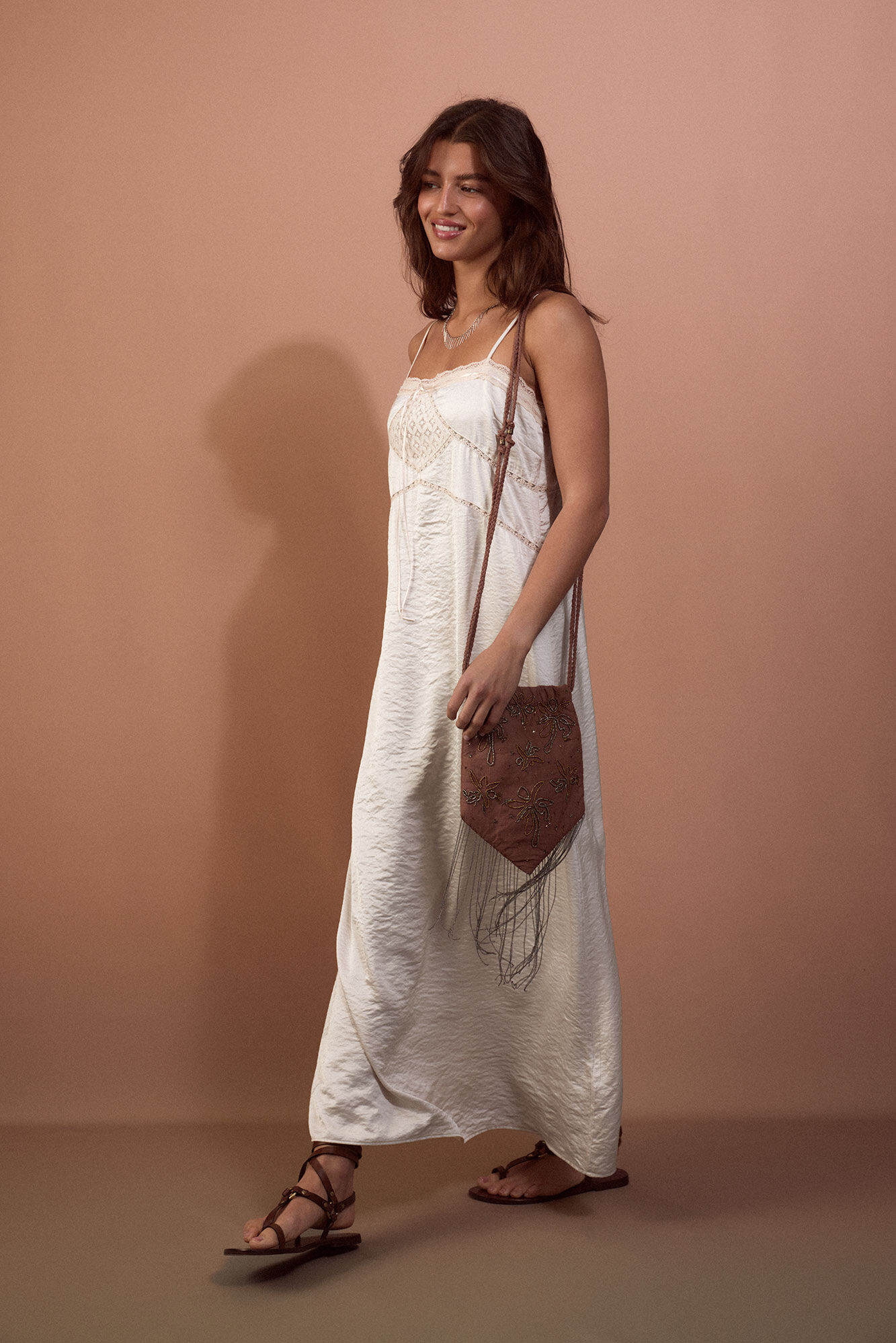 Slowlove Vestido lencero satinado