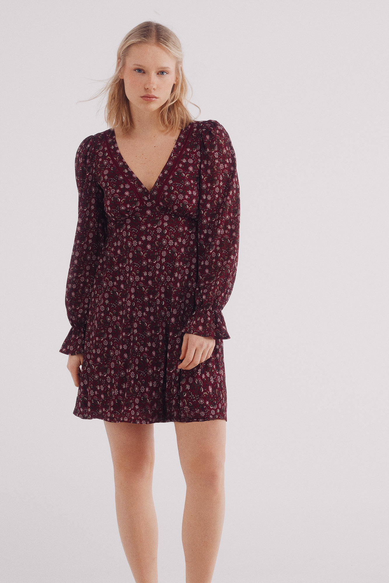 Corto Estampado Springfield Vestidos Cortos Vestido Corto