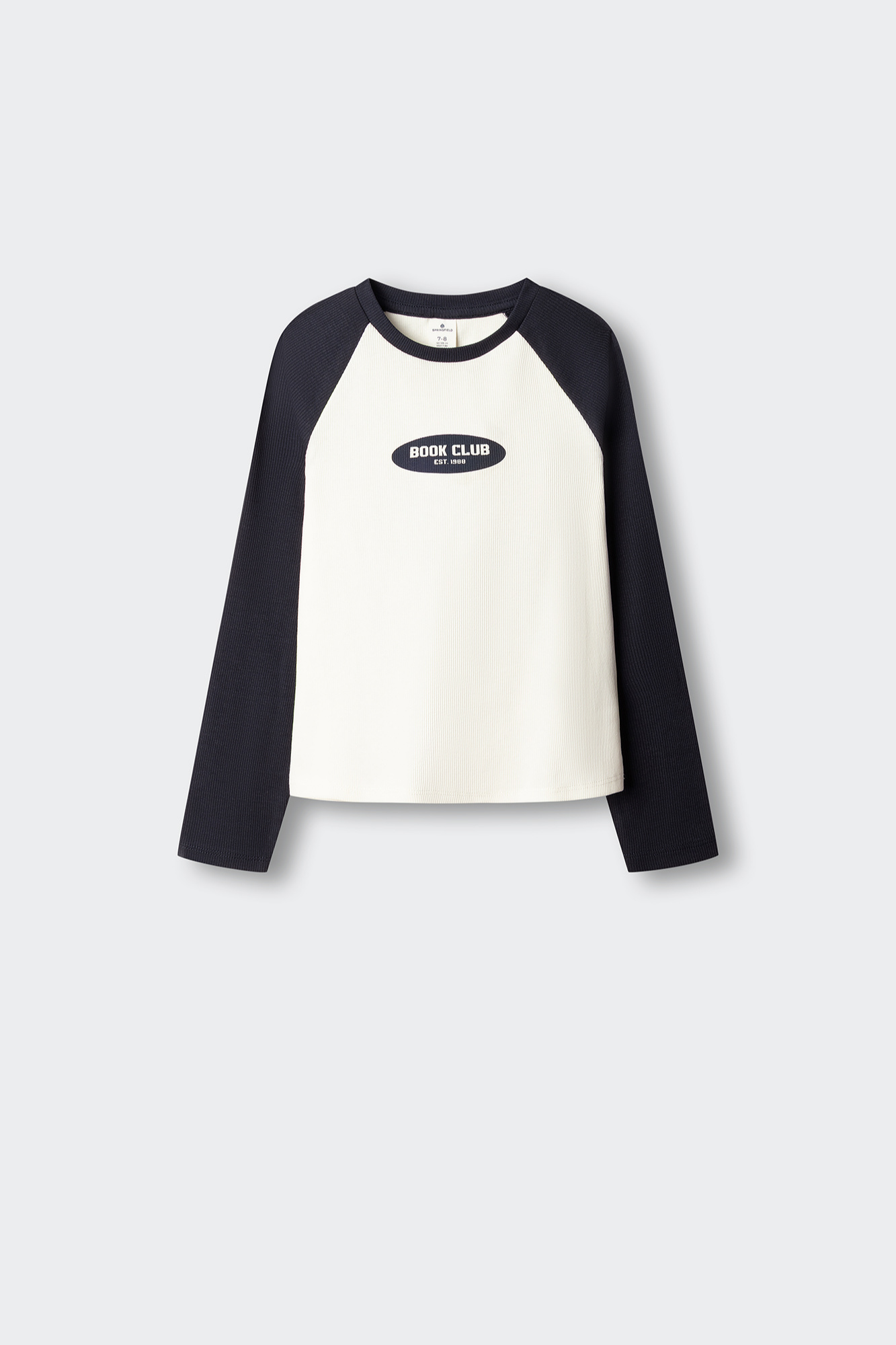 Girls' long sleeve varsity T-shirt