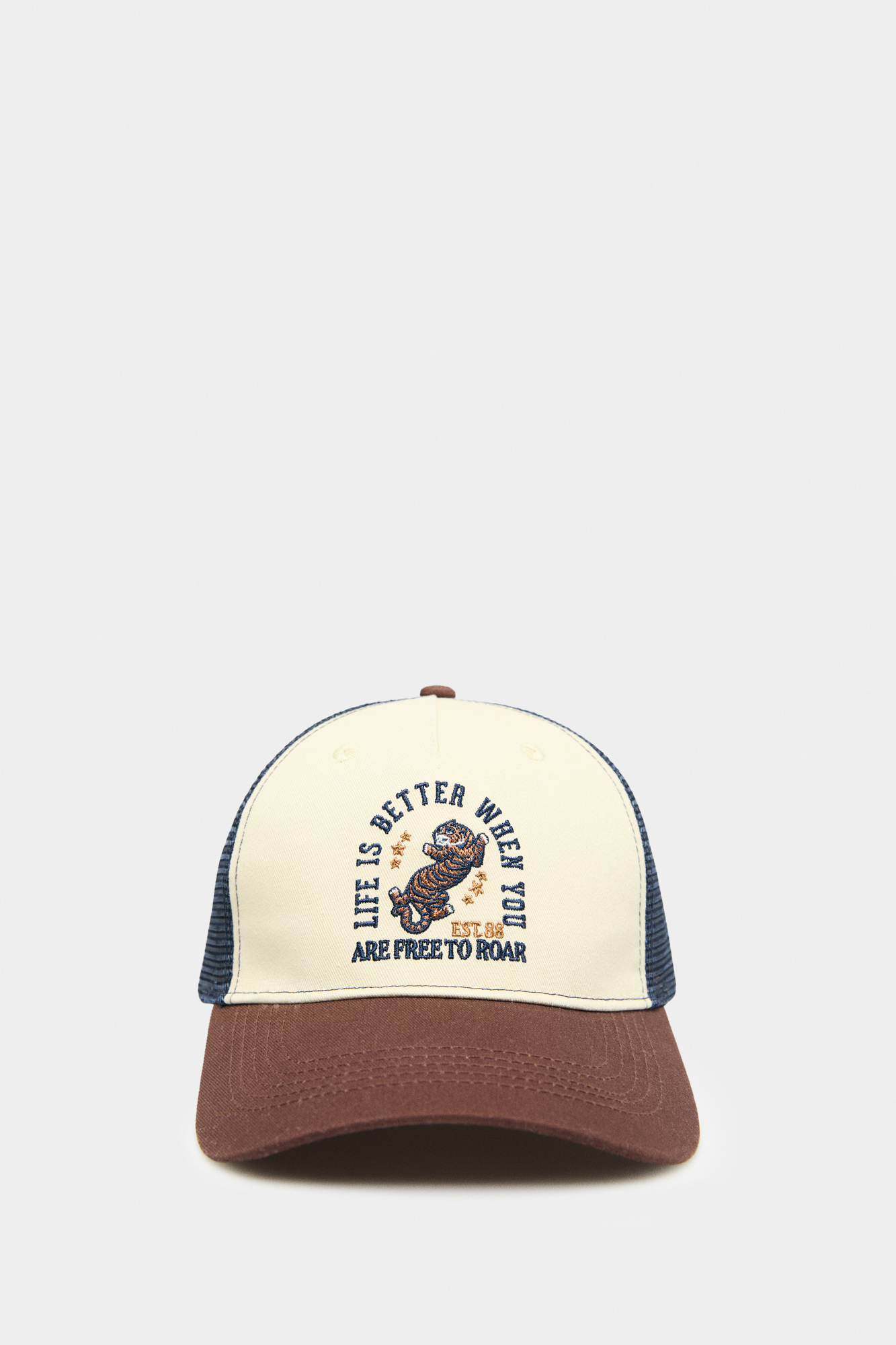 Gorra Con Ventilador DRESSED IN MUSIC PLAY WITH ME Gorra Trucker Acolchada Classic - Gorras Hombre/Mujer - Talla U00fanica - Ajuste Snapback (Azul/Roja Gorra Carhartt Hombre