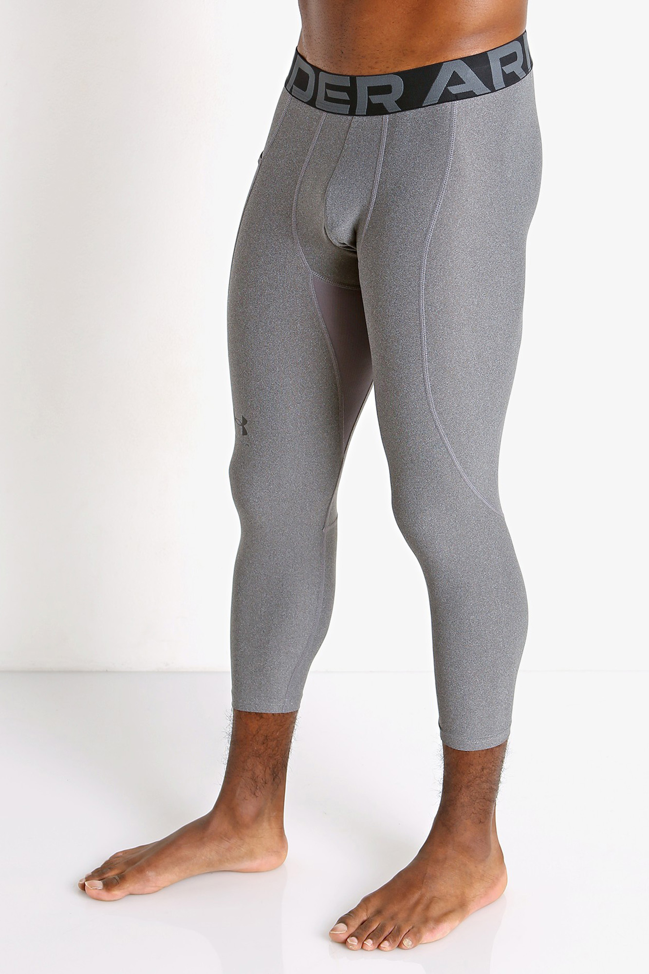 Leggings UNDER ARMOUR Homem (XL - Cinzento)