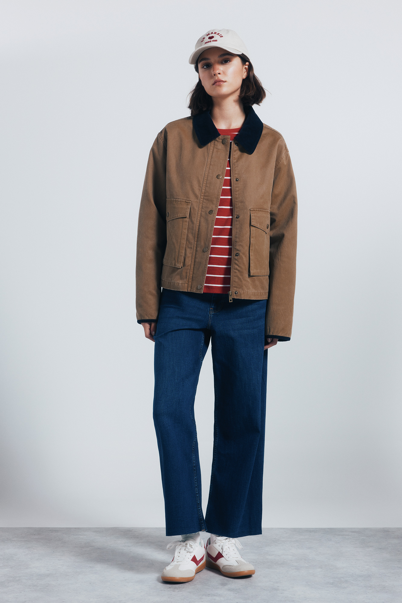 ジャケット・アウター 80-'s usa Corduroy Short Jacket Brown Short waxed jacket | Women's jackets | Cortefiel