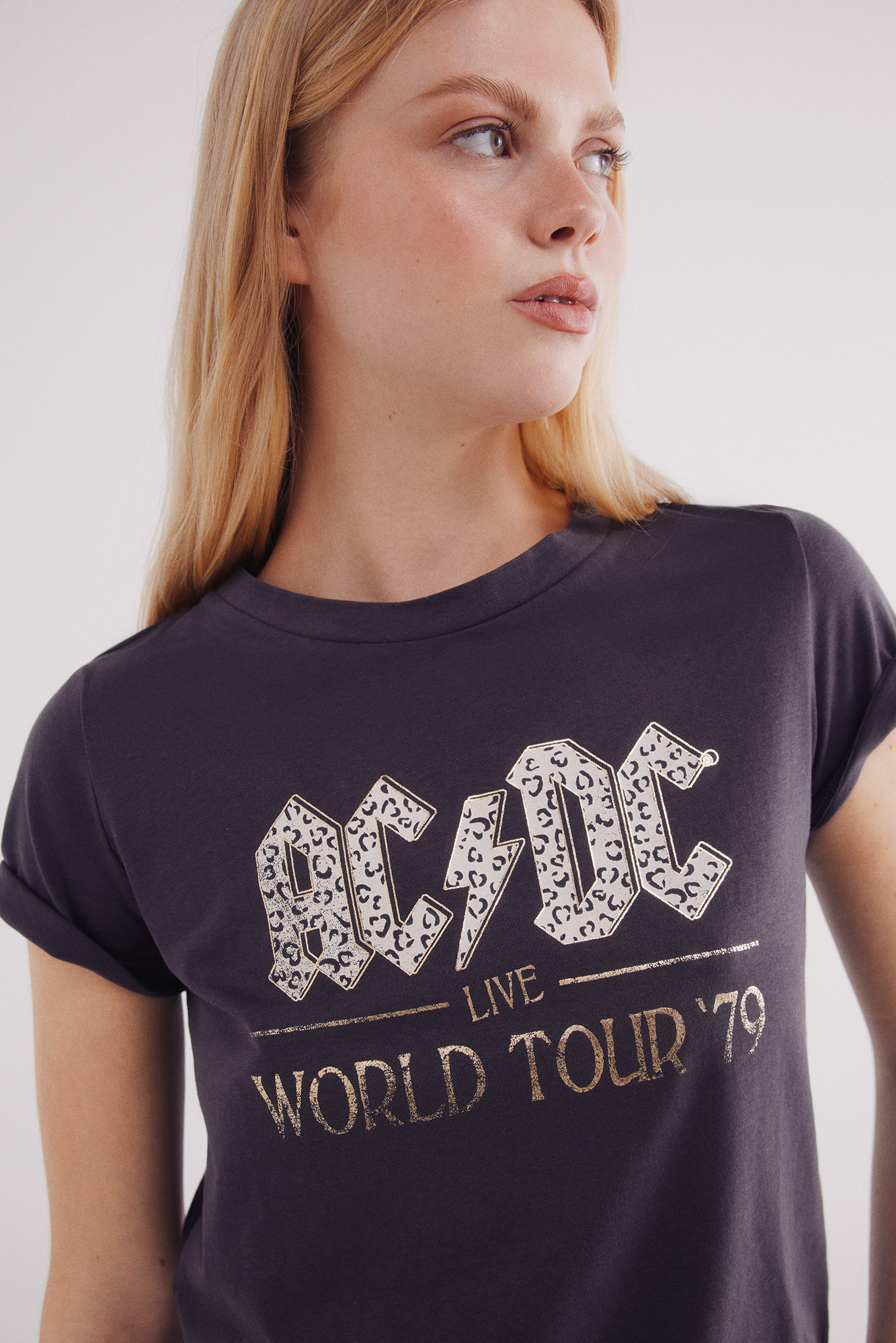 Sale Camiseta Camiseta Acdc Mujer Camiseta 