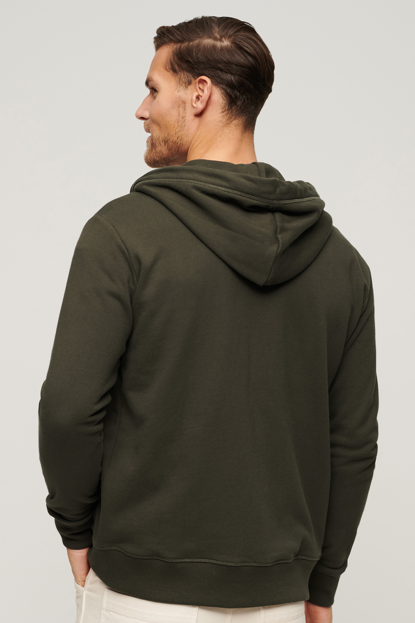 Sudadera con capucha, cremallera y logo Essential Sudaderas