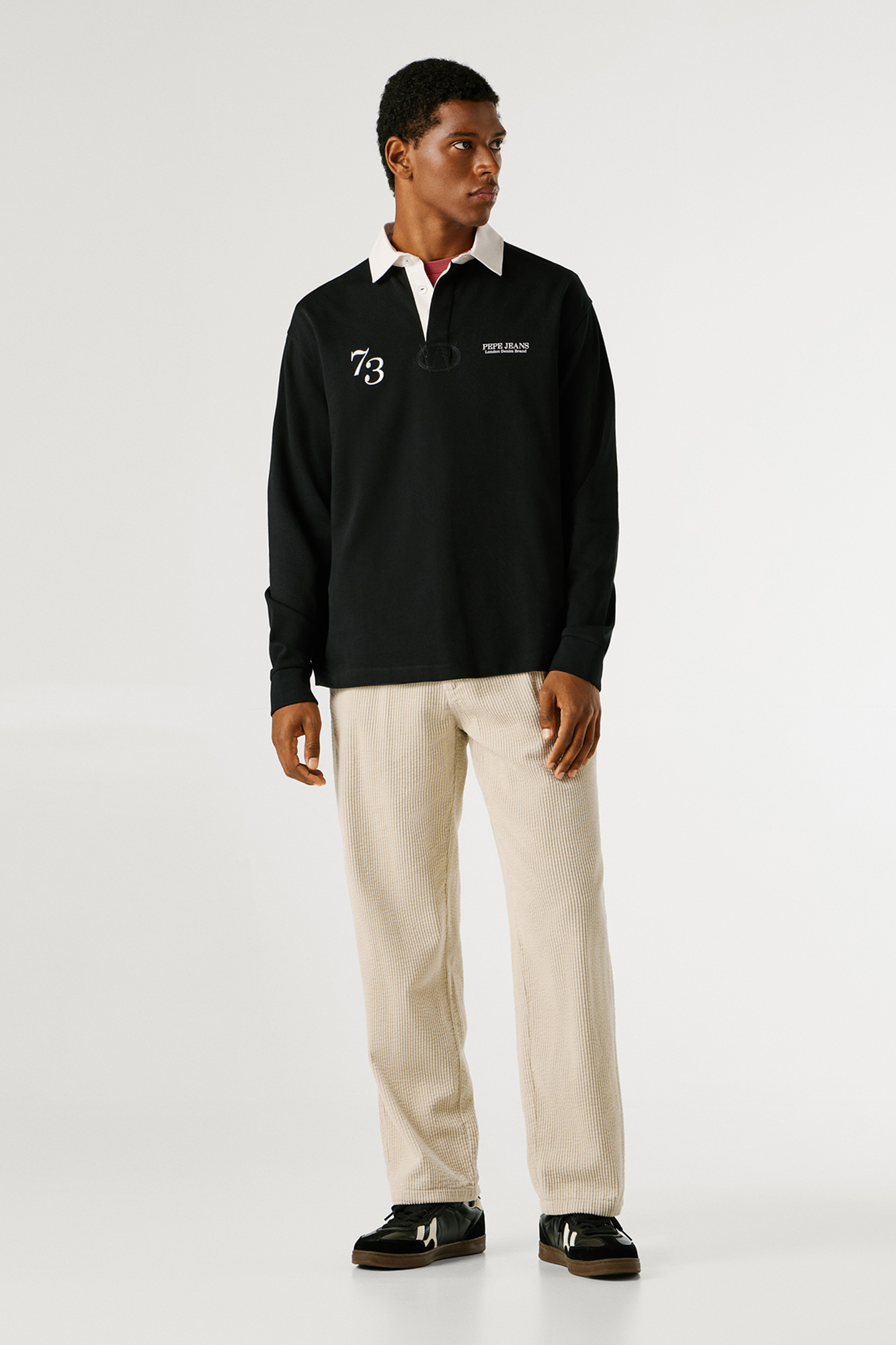 トップス C.E cavempt BLEACHD RIB LONG SLEEVE POLO 01614-930-9001-01.jpg?v=1762878806