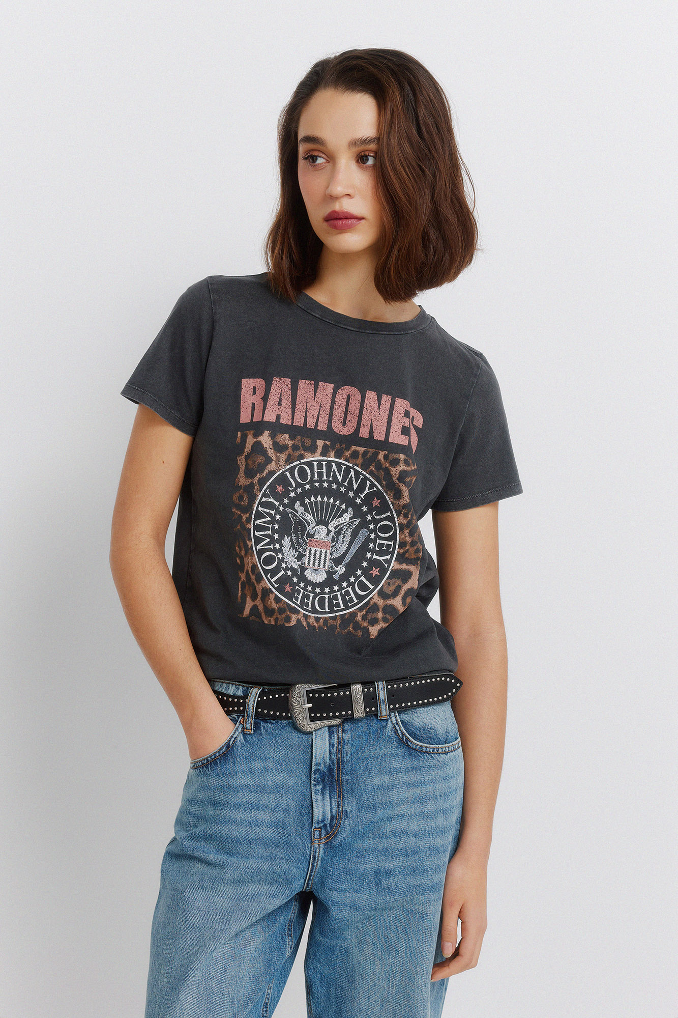 Camiseta "Ramones" Tops y Camisetas de Mujer Cortefiel