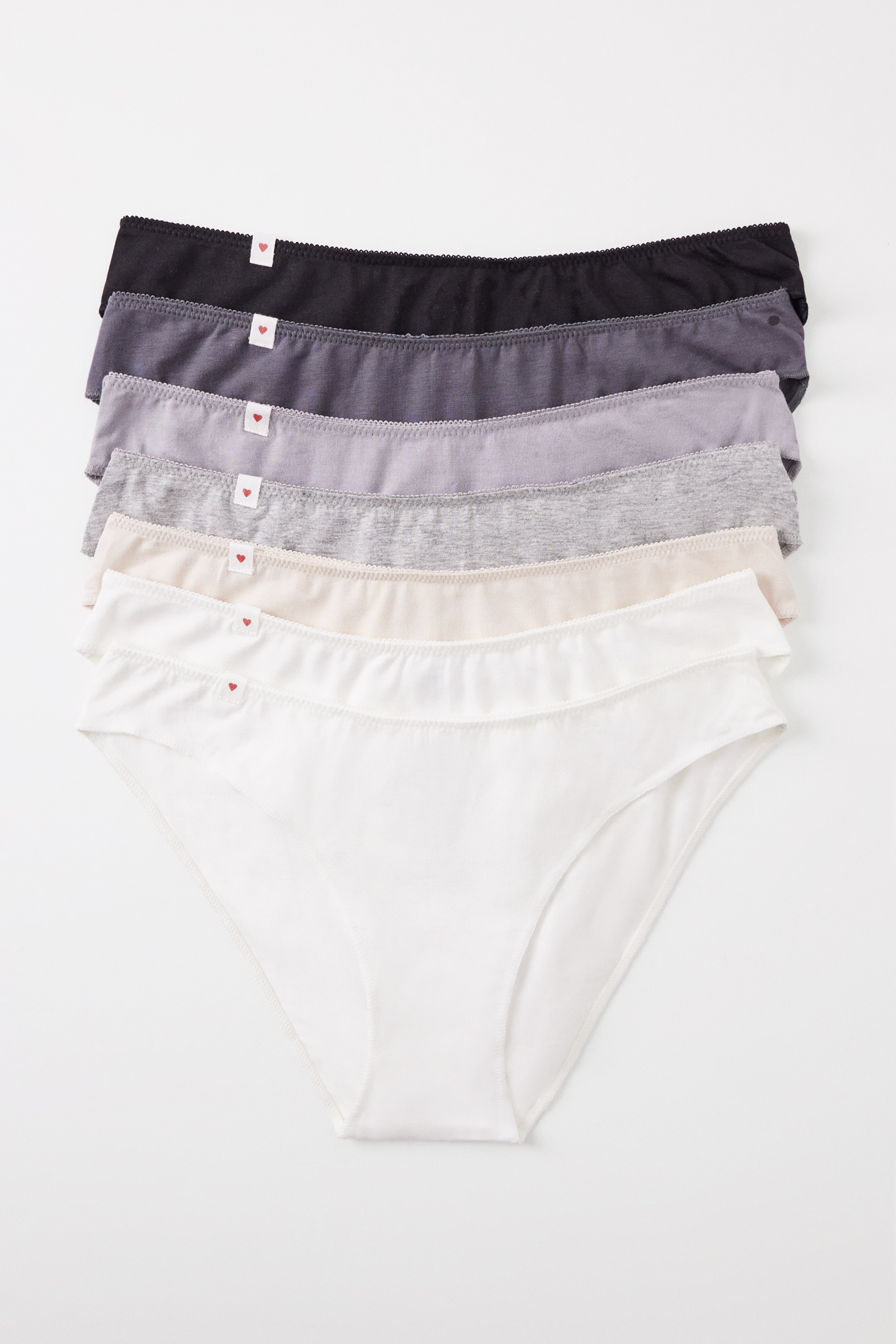 Bragas Lisas Bragas Punto Blanco Pack De Bragas Lisas De Algodón