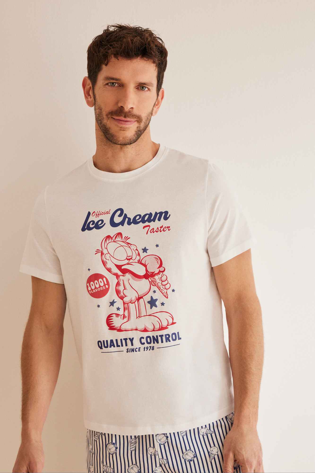 Pijama Hombre Invierno Algodon Pijama Italiano 100% Algodón Para