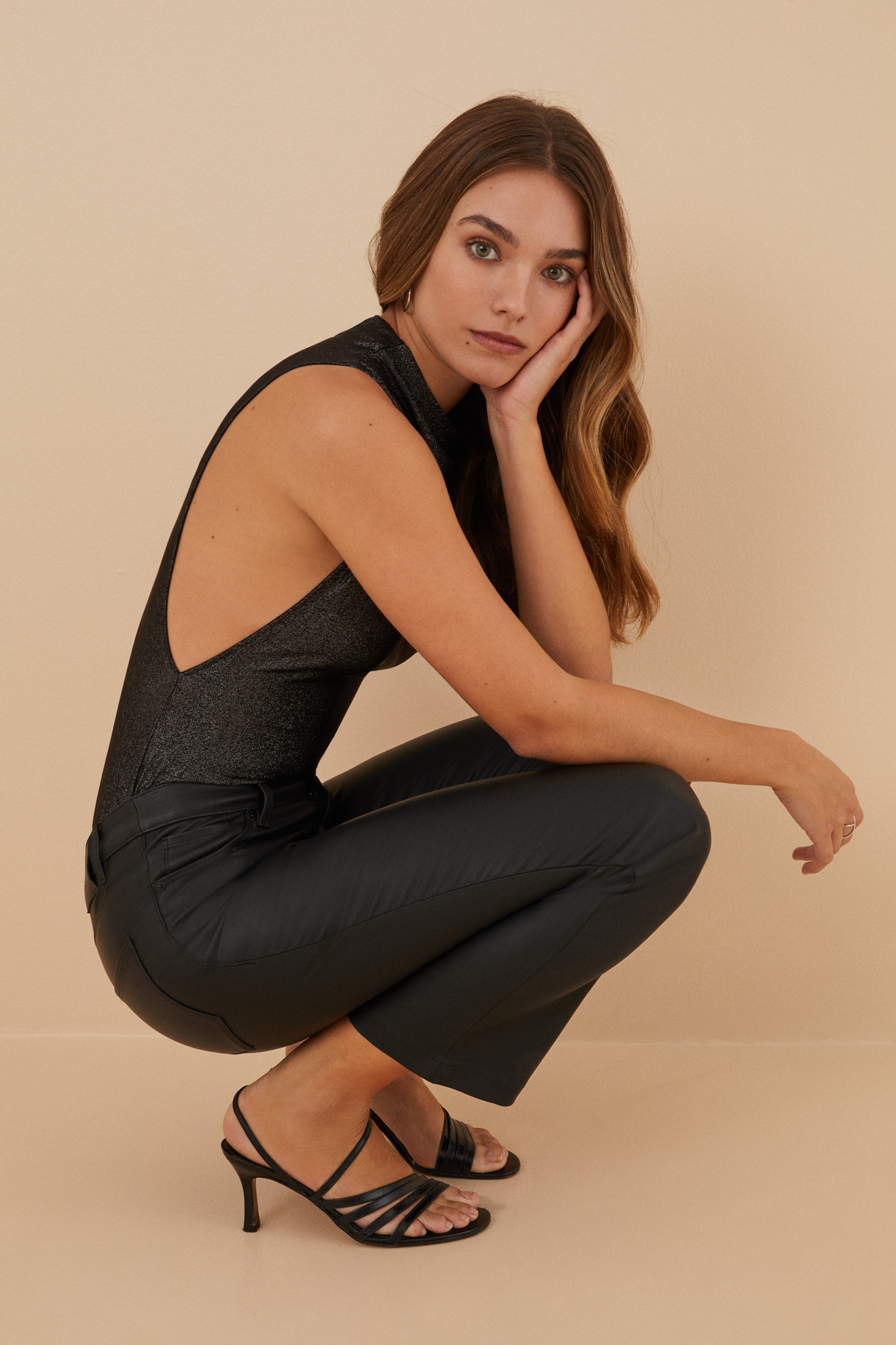 Body cuello alto lúrex Bodies para mujer Cortefiel