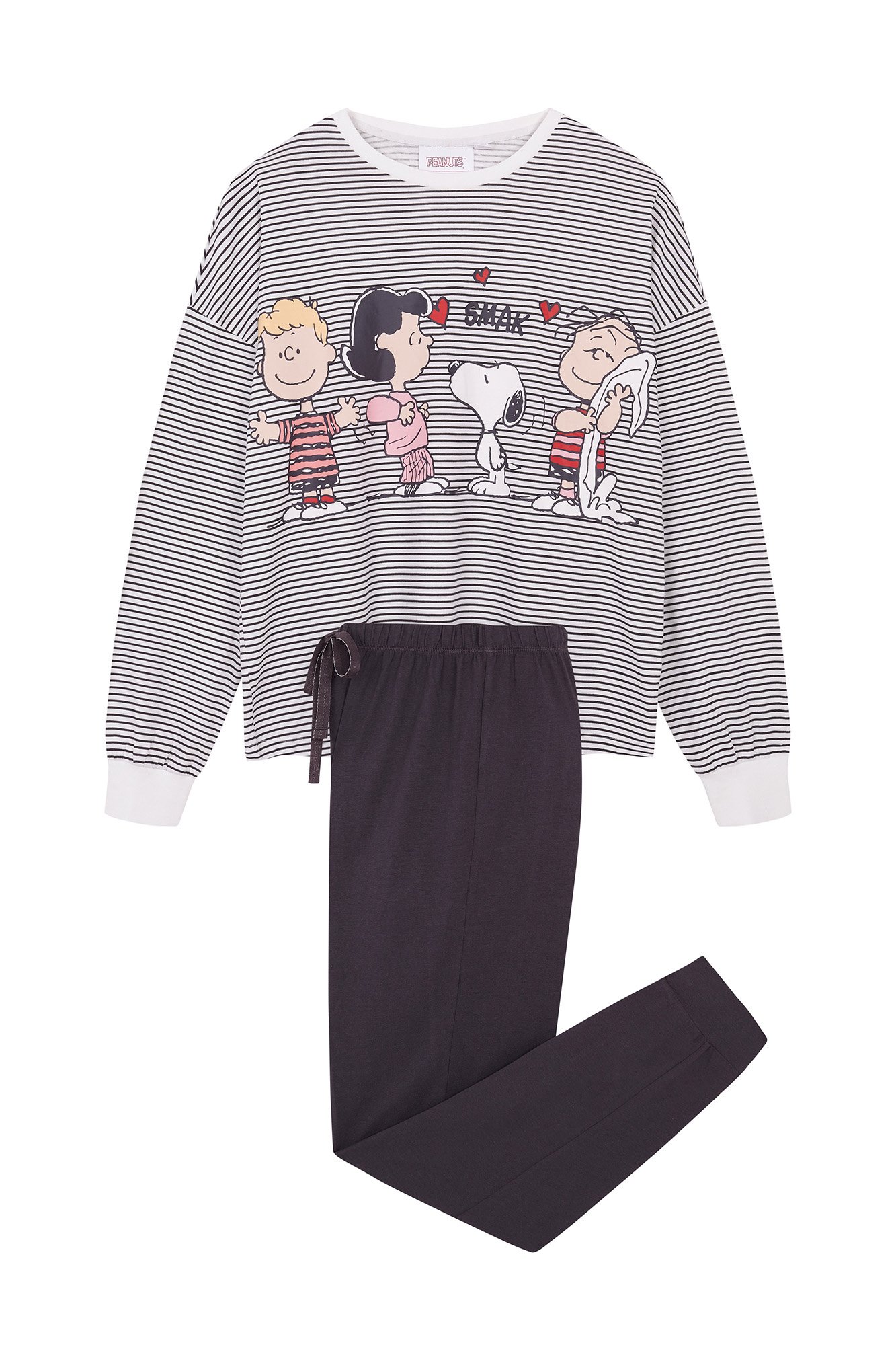 Pijama 100% algodón Snoopy rayas Pijamas de mujer Cortefiel