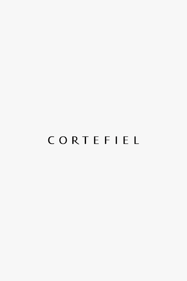 Cortefiel Arambol studded split leather wedges Dark brown